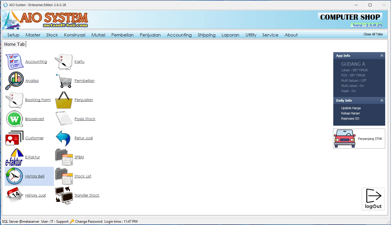 Dashboard AIO System
